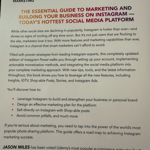 Instagram Power Book by Jason Miles - Picture 2 of 2